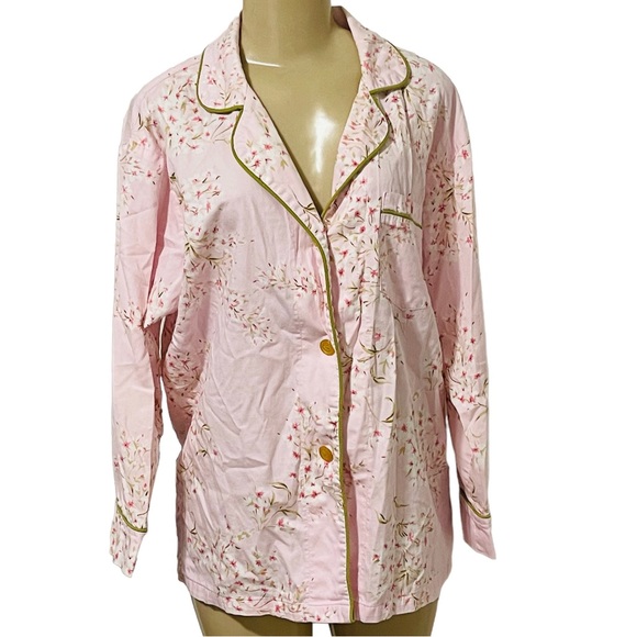 BedHead Intimates & Sleepwear Bedhead Pink Button Up Long Sleeve